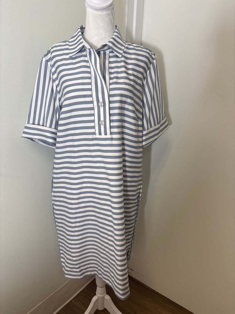 NWT Hinson Wu French Grey Aileen Dress Sz L